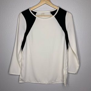 J. Crew black and white Blouse